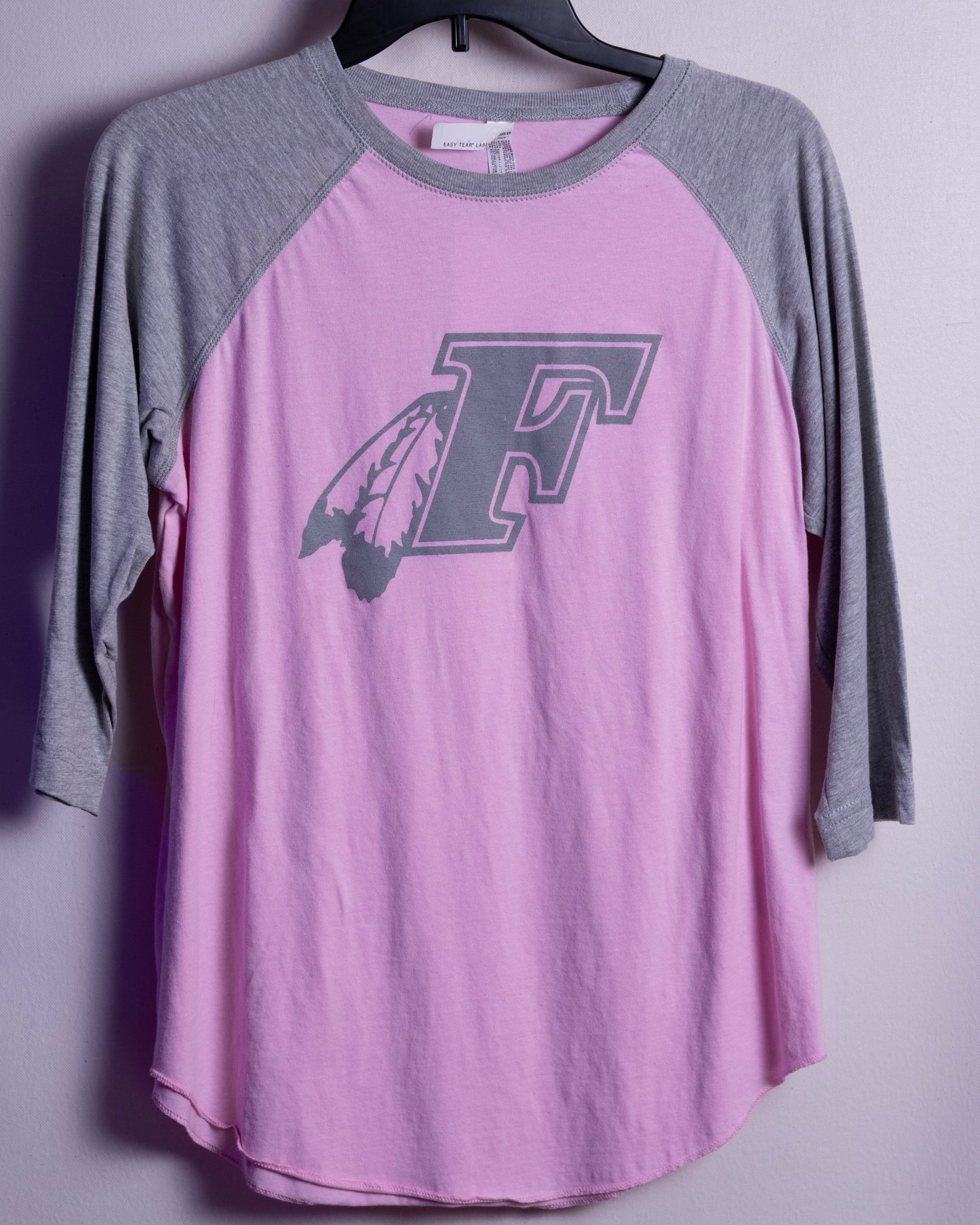 Youth Pink Baseball T-Shirt