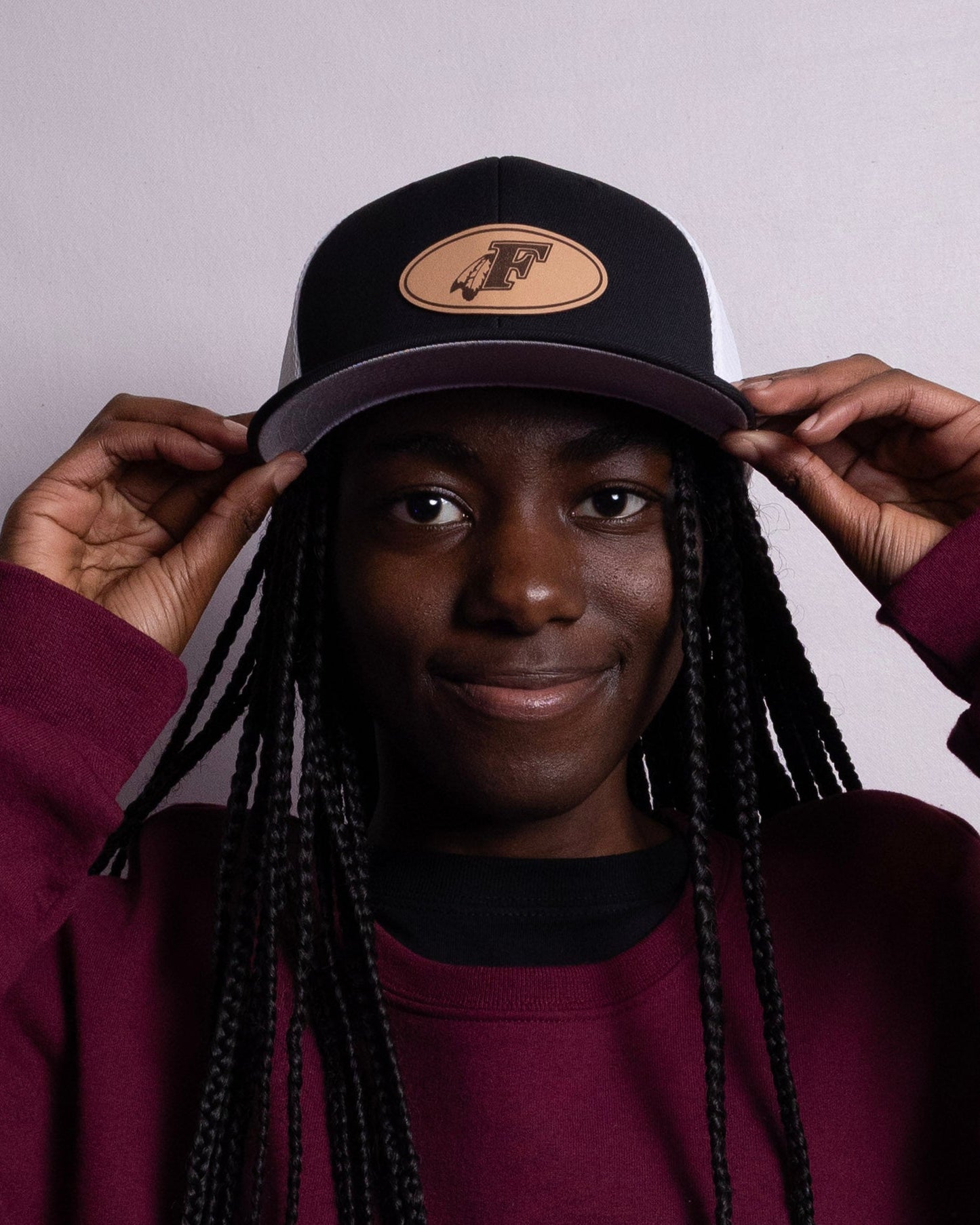 Leather Patch Baseball Hat