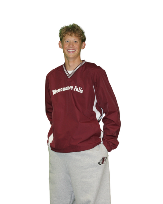 "Menomonee Falls" V Neck Windbreaker