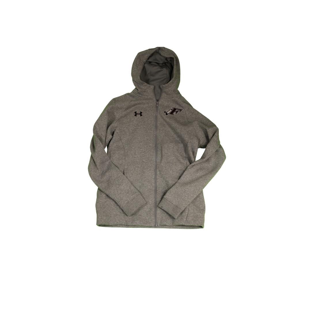 UA Grey Full Zip Hoodie