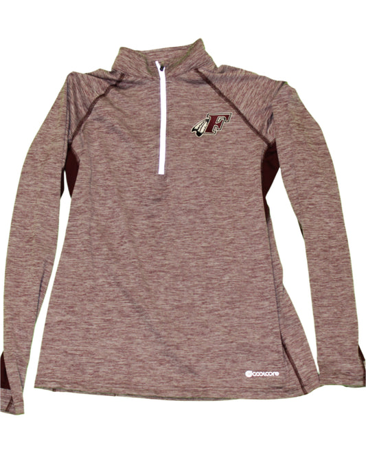 Womens 1/4 Zip Feathered F