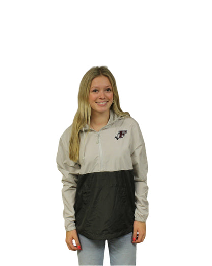 Two Tone Windbreaker w/ Feathered F