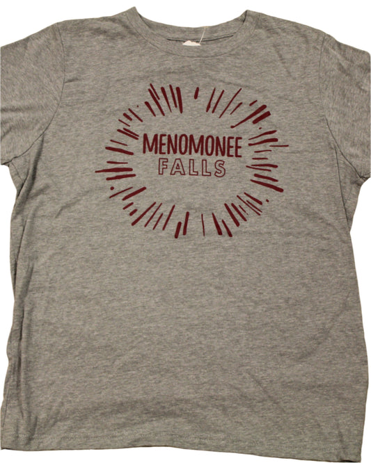 Youth T-Shirt Meno Falls Grey