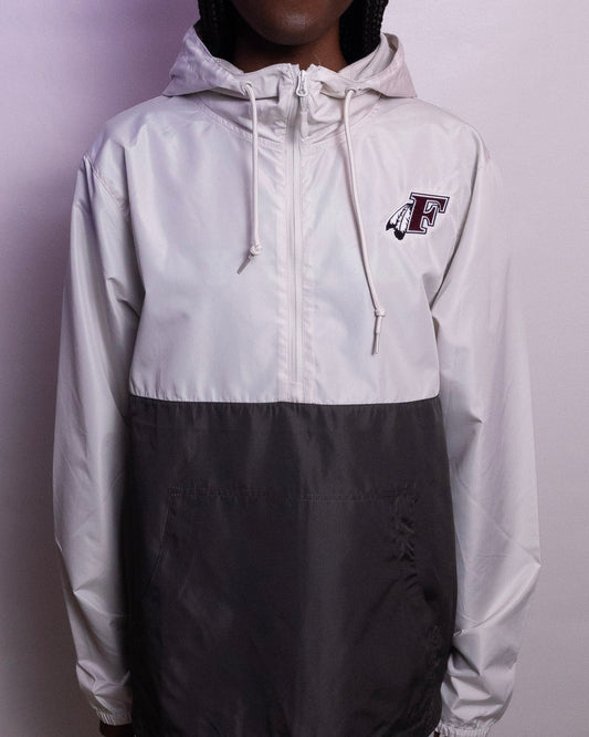Two Tone Windbreaker w/ Feathered F
