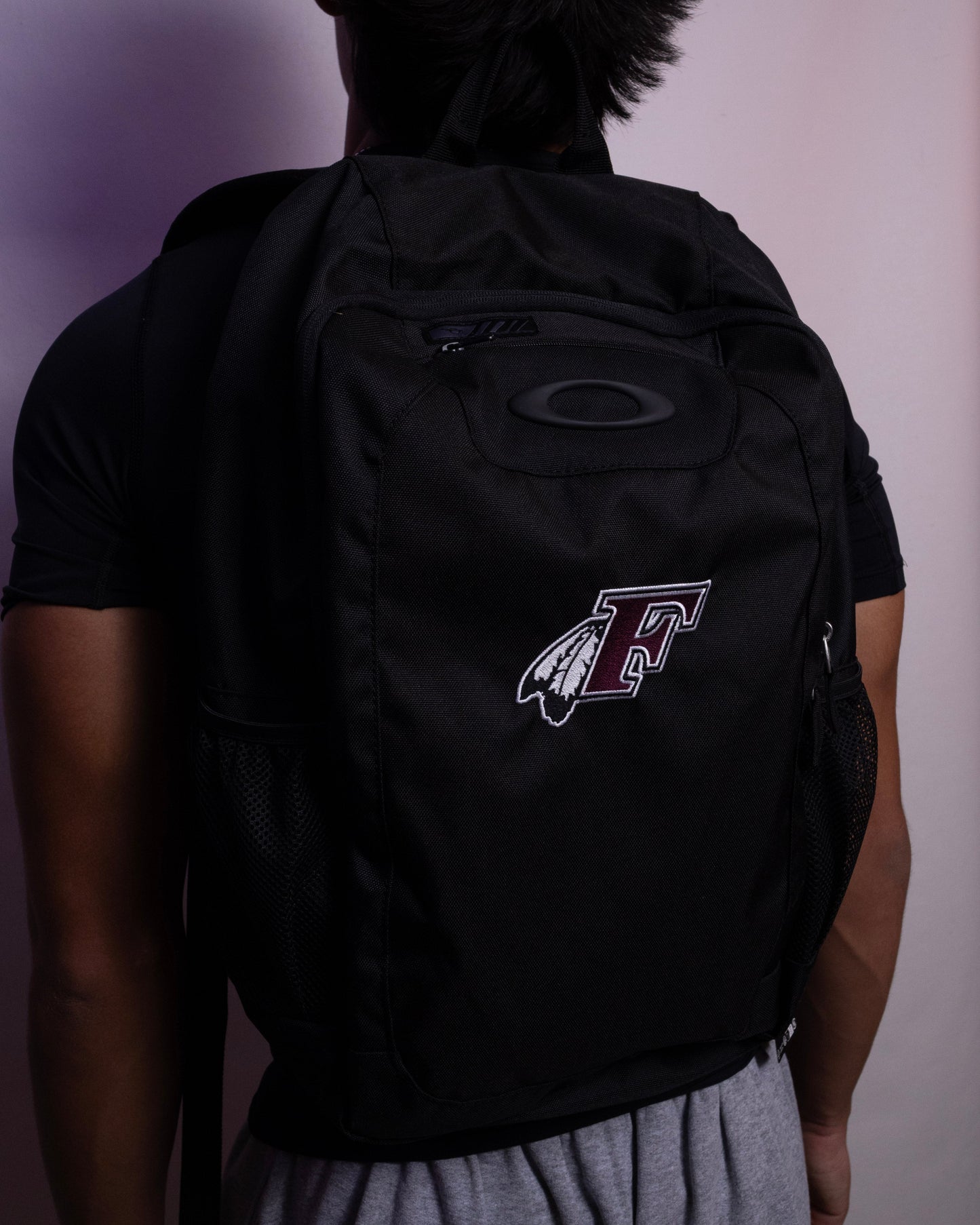 Backpack w/ Feathered "F"