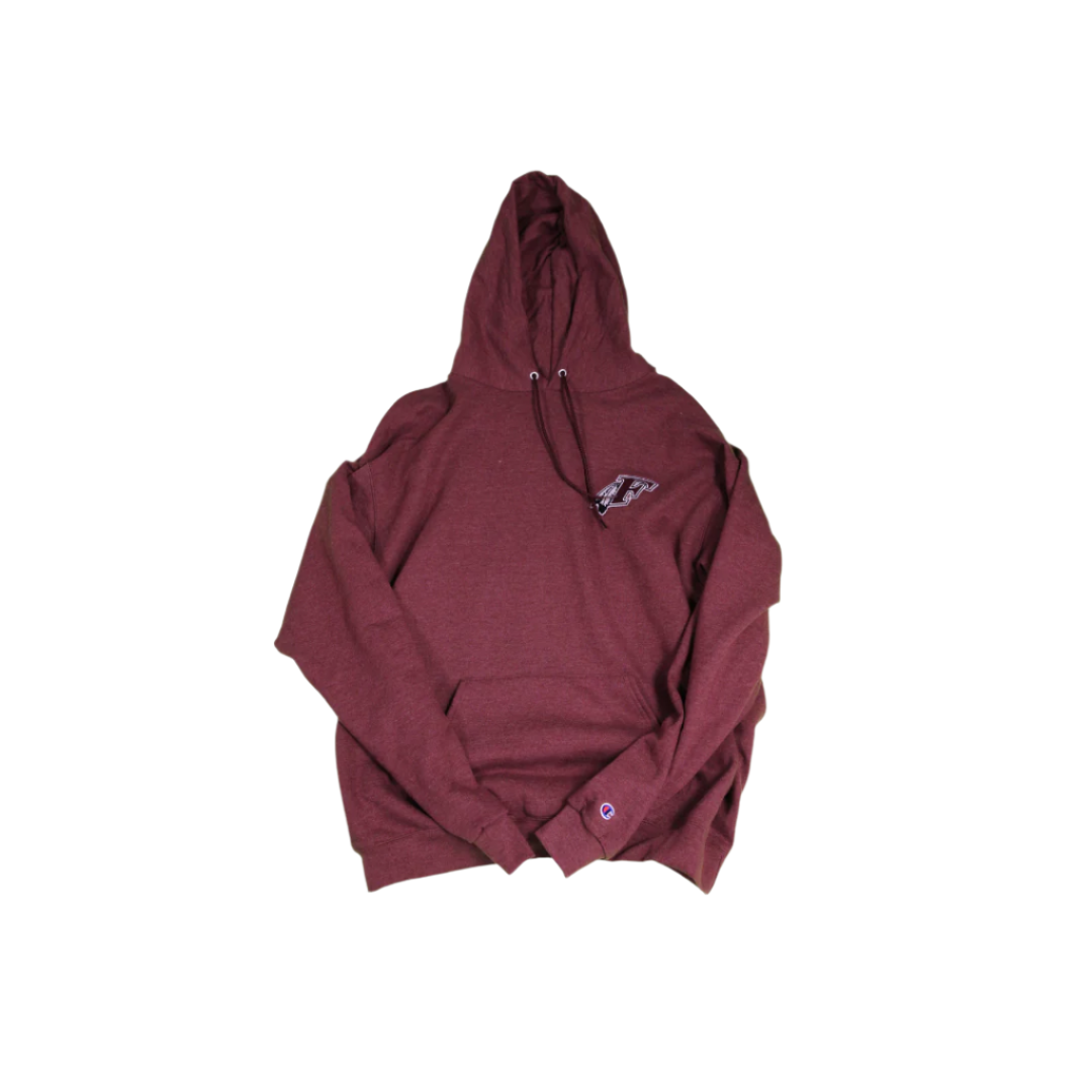 Feathered F Maroon Hoodie